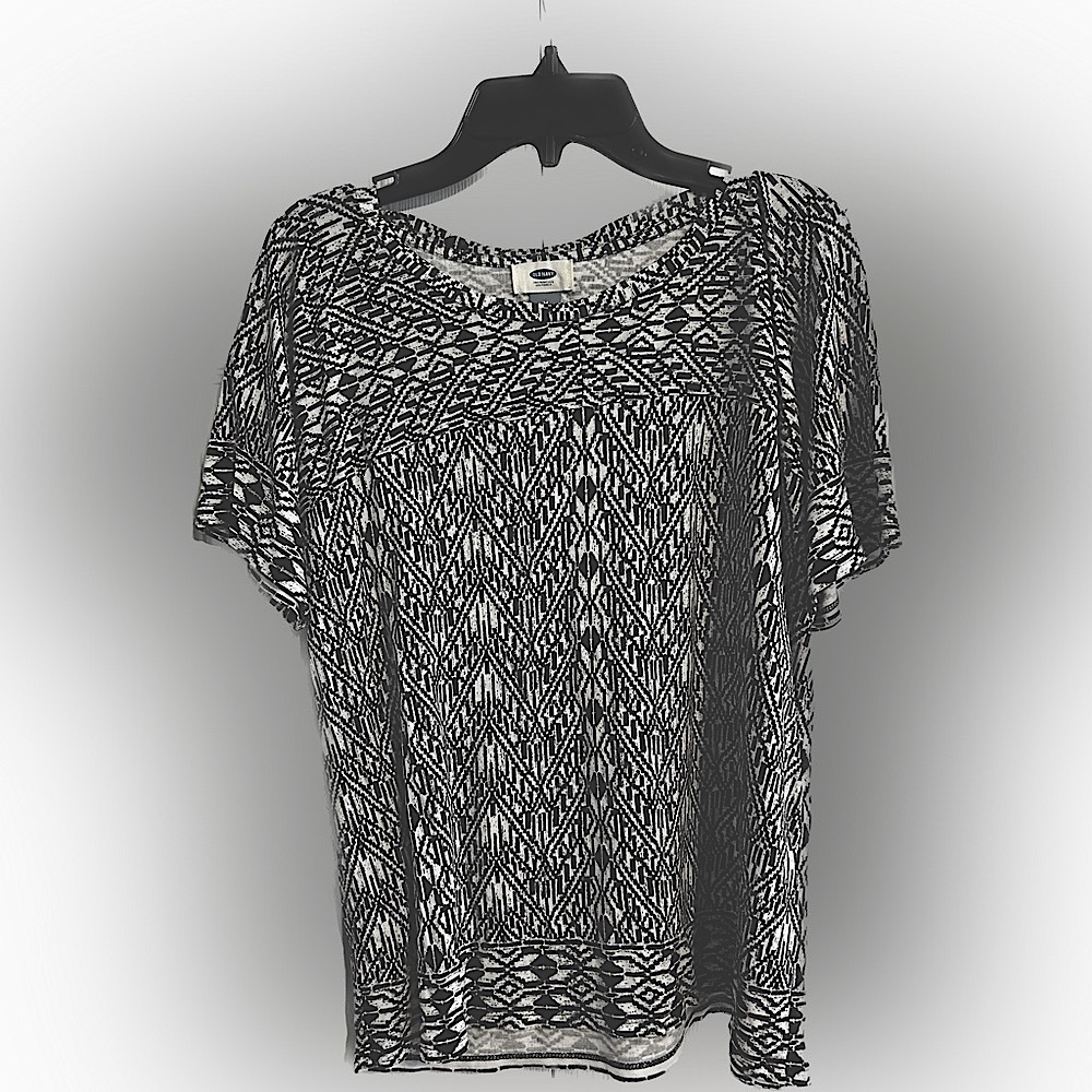 Old Navy Black & White Top